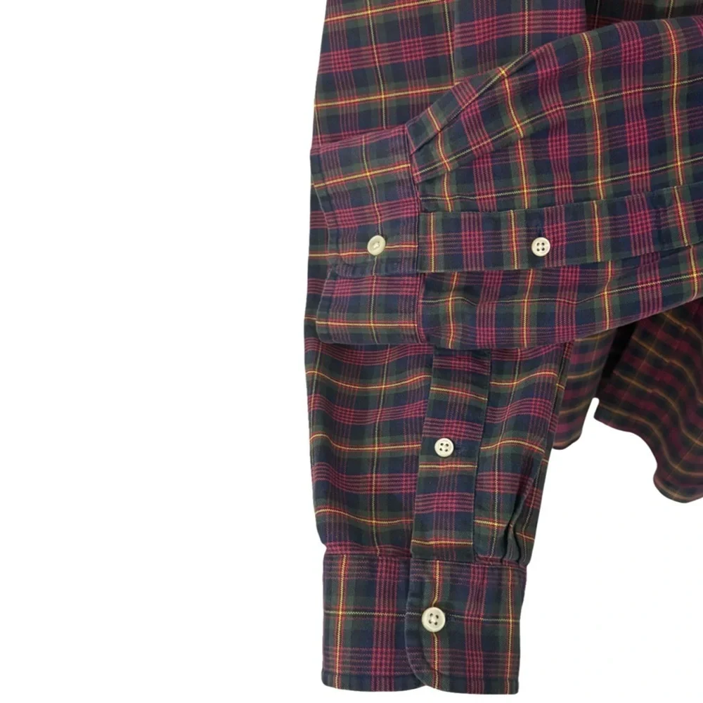 Polo Ralph Lauren Classic Fit Plaid Button-Down Shirt Navy/Multi Plaid XL